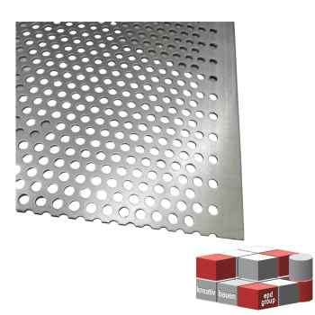 Aluminium Lochblech Rundloch, Rv 5-8, 1,5 mm stark